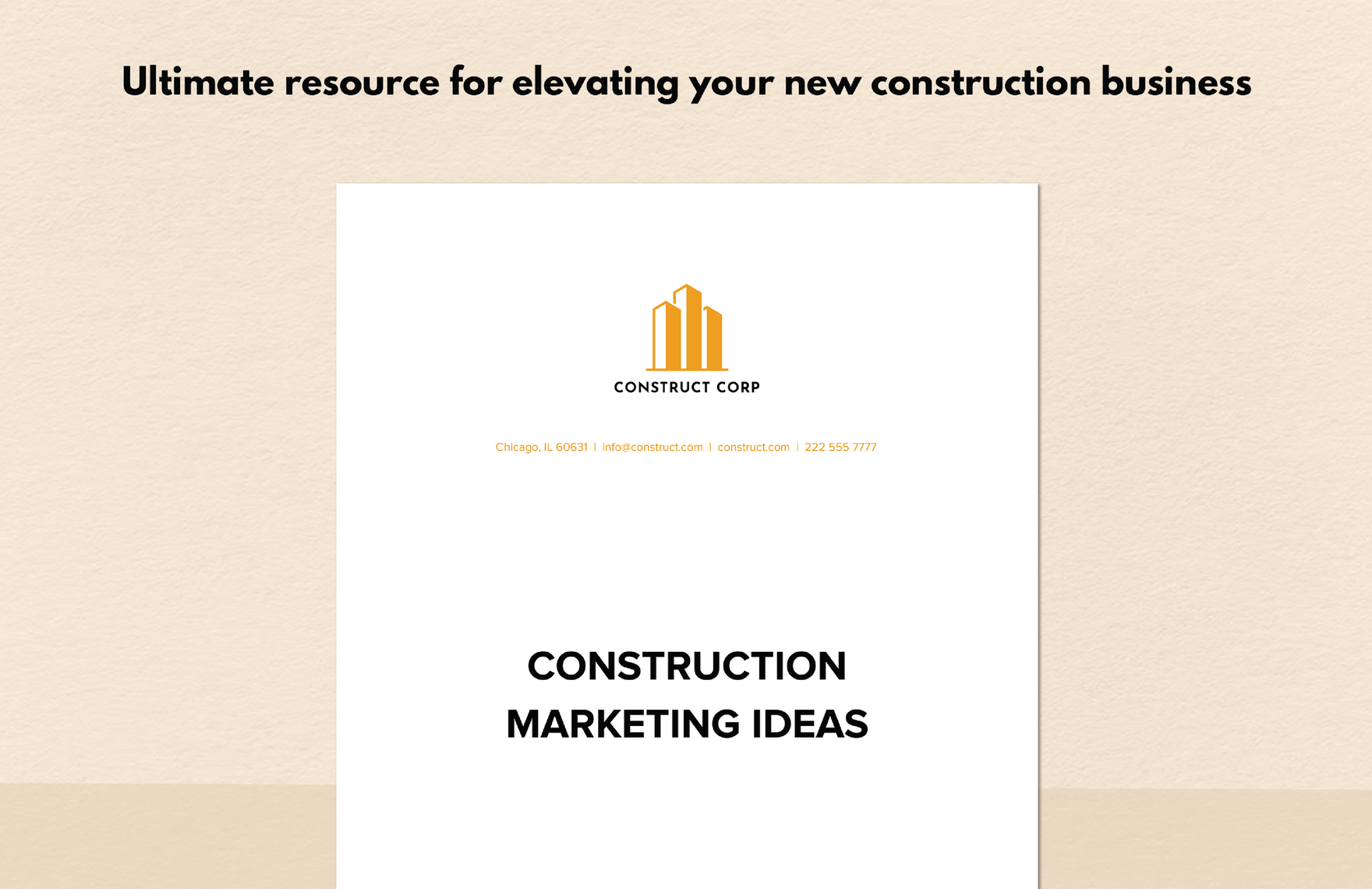 Construction Marketing Ideas
