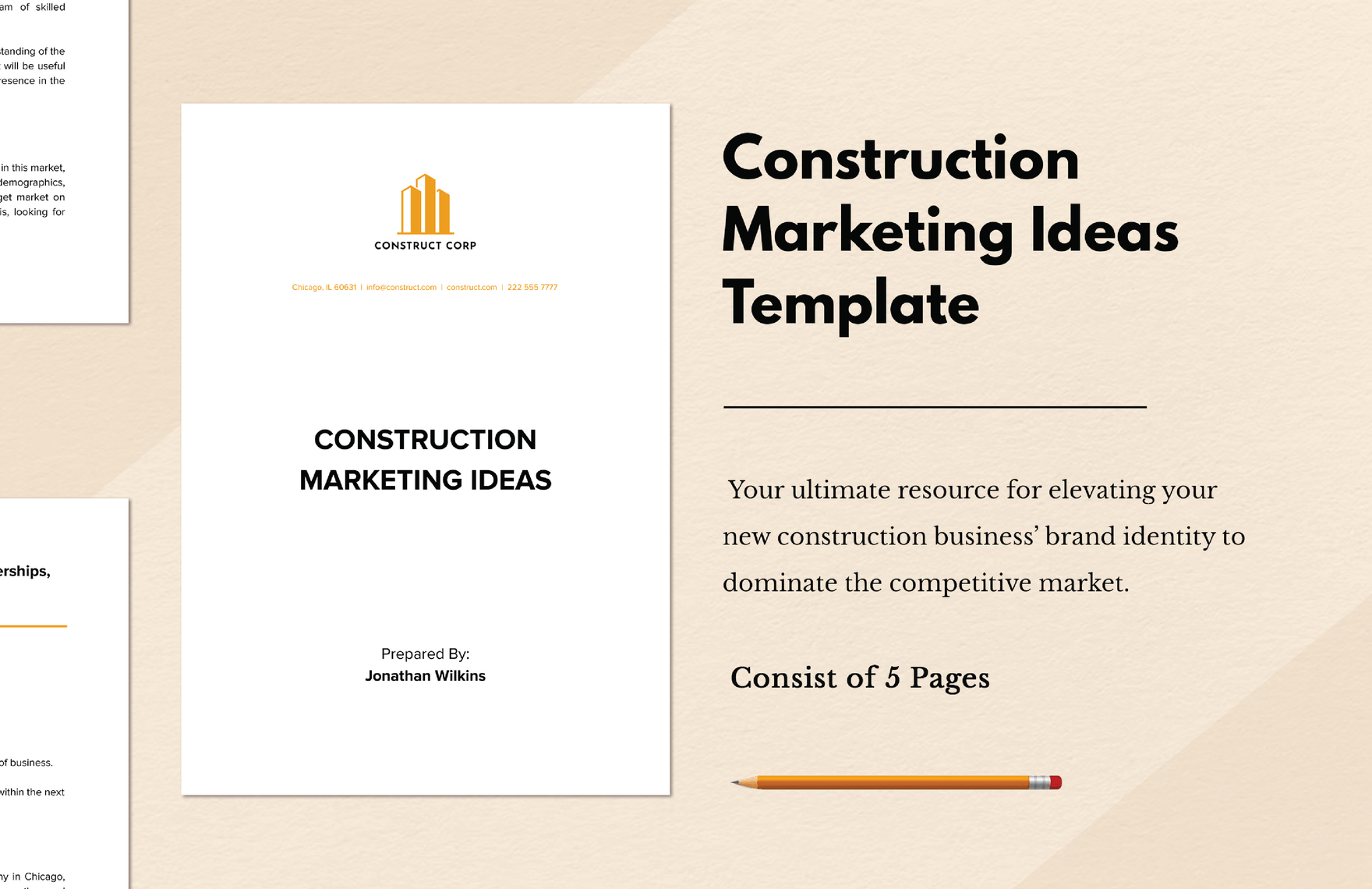 Free Construction Marketing Ideas in Word, Google Docs, PDF