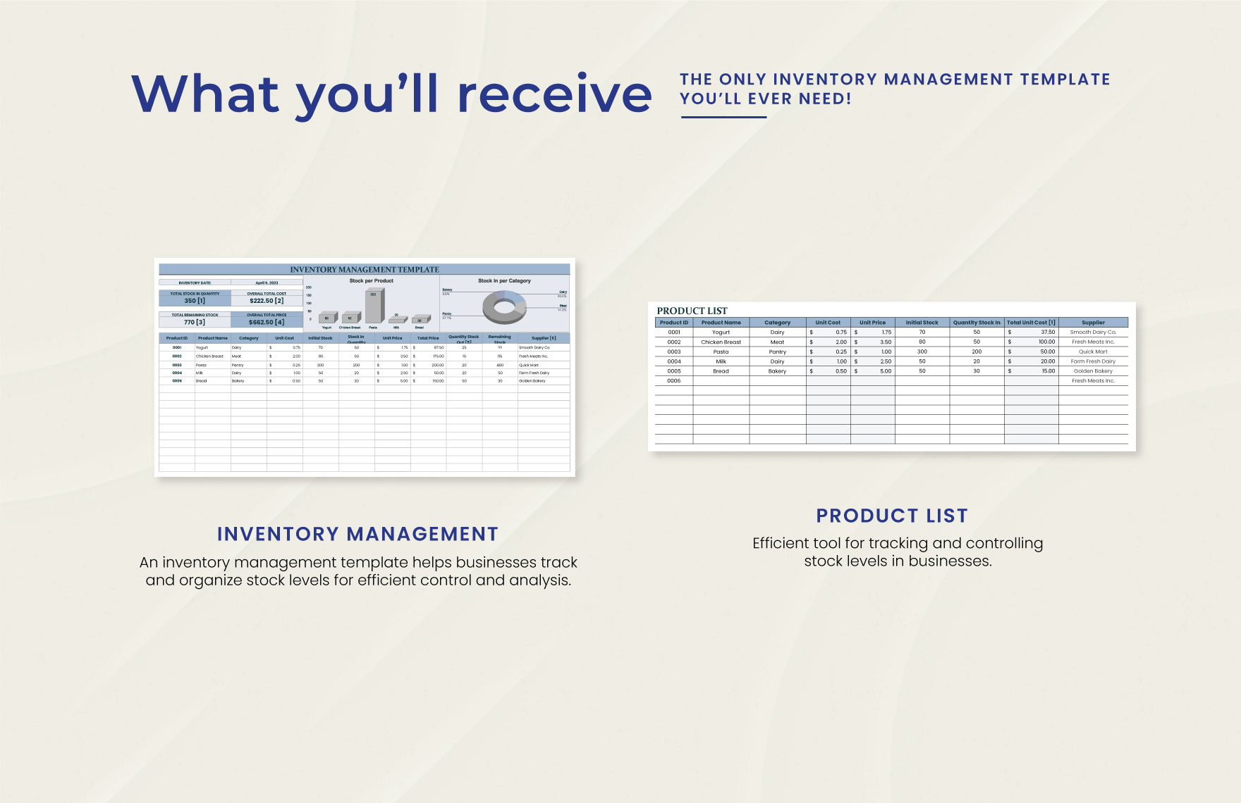 Inventory Management Template