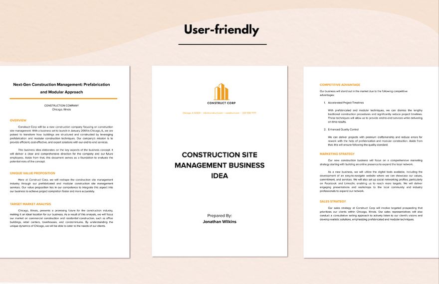 Construction Site Management Business Idea