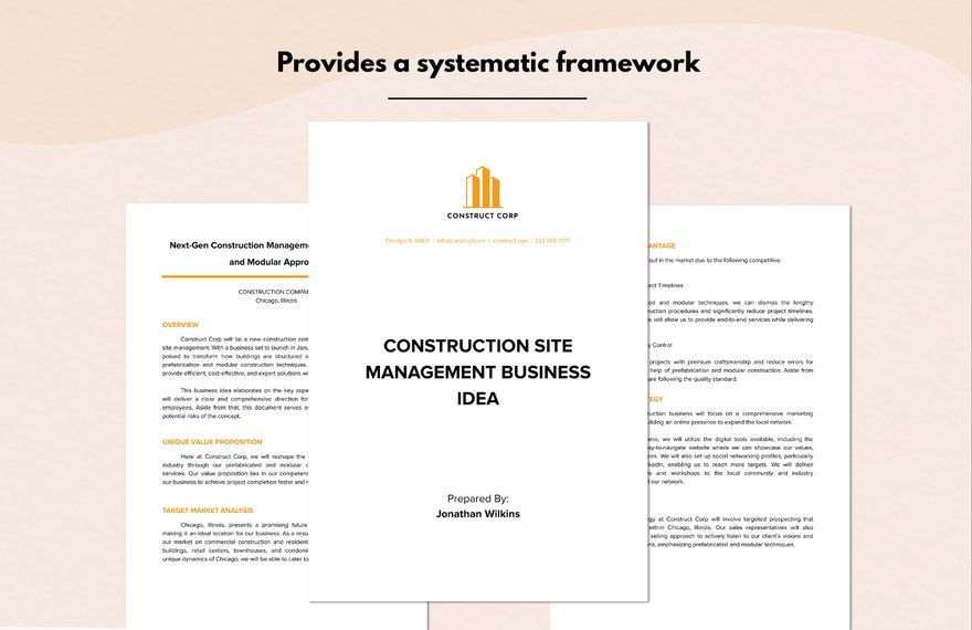 Construction Site Management Business Idea