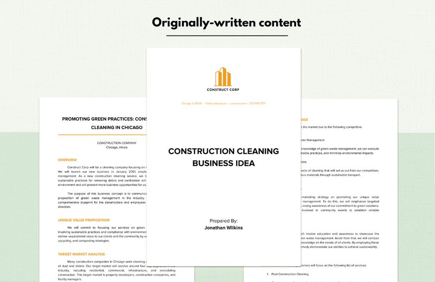 Construction Cleaning Business Idea