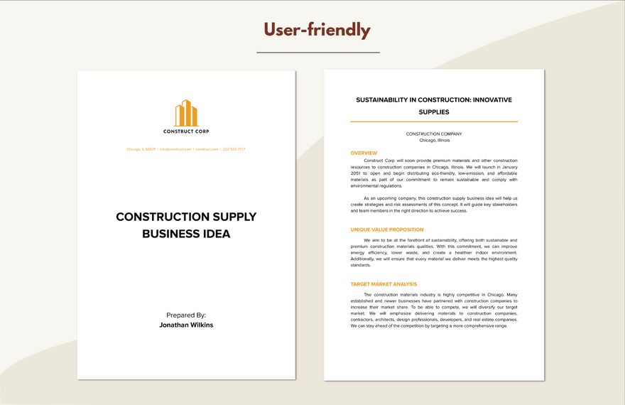 Construction Supply Business Idea