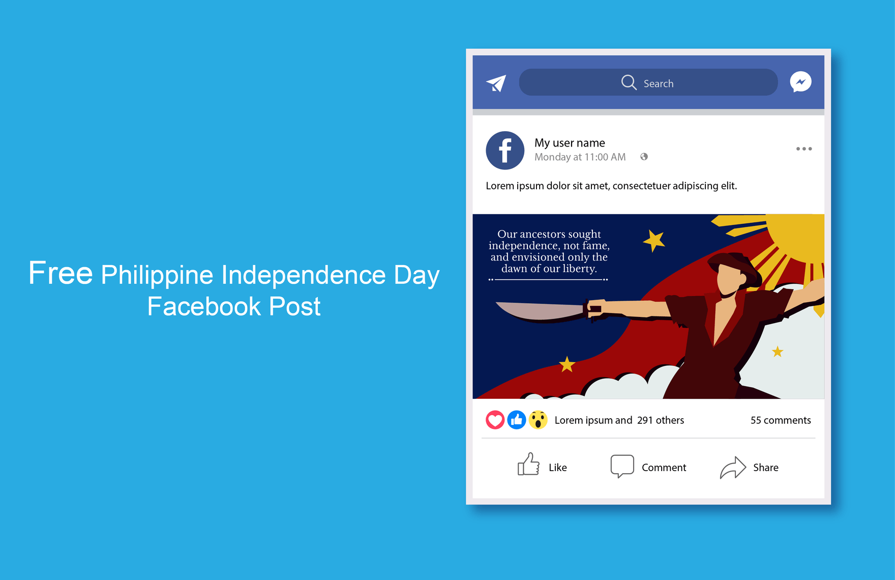 Philippine Independence Day Facebook Post