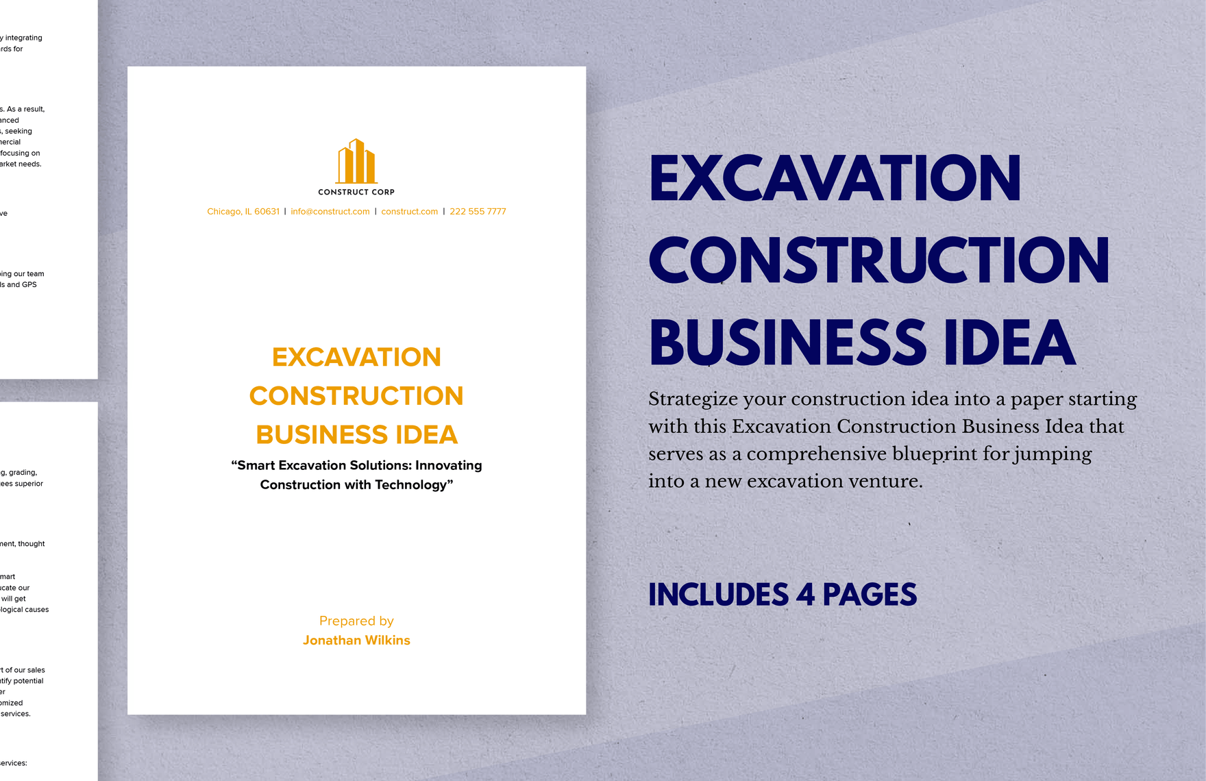 Excavation Construction Business Idea
