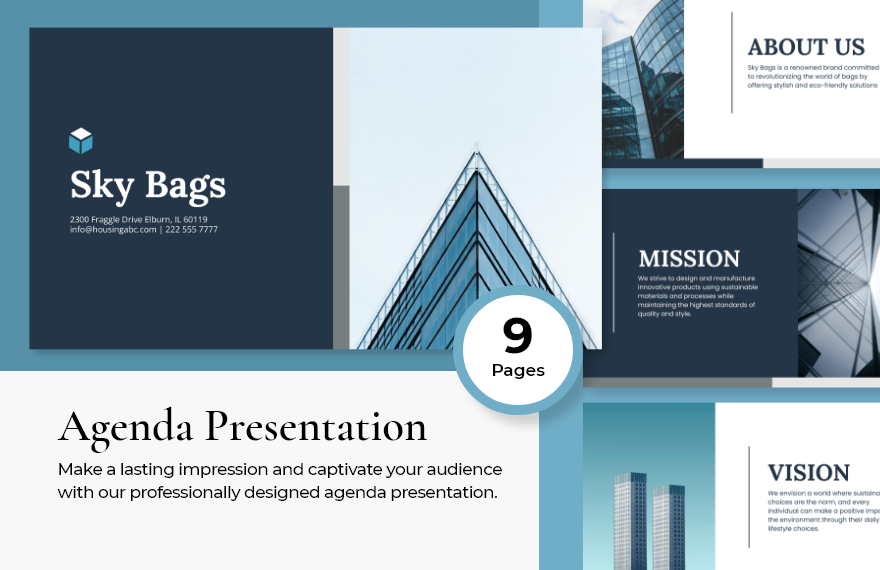 Agenda Presentation Template in PowerPoint, Google Slides