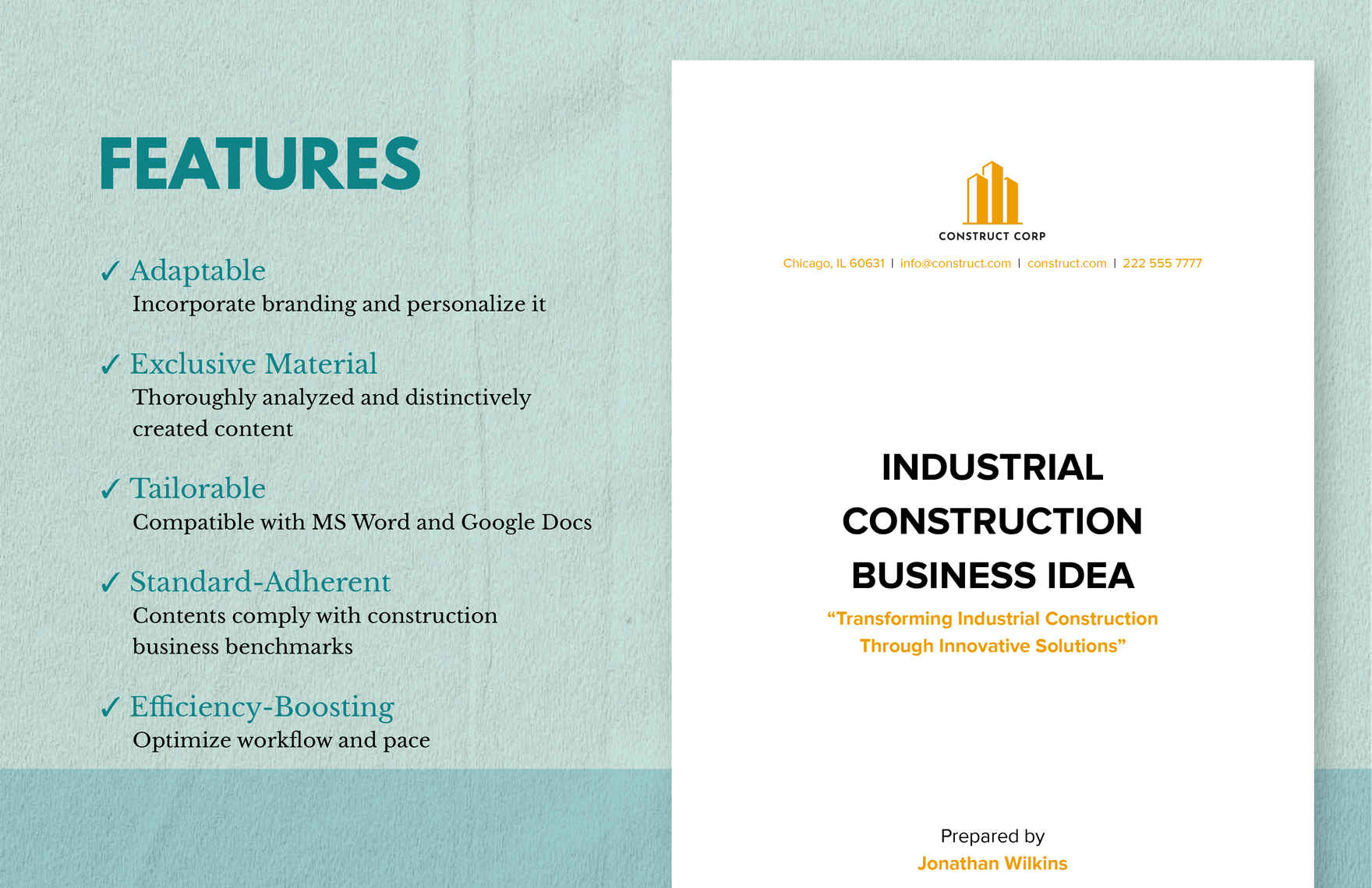 Industrial Construction Business Idea