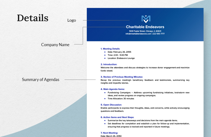Free Basic Agenda Template Download in Word Google Docs Template net