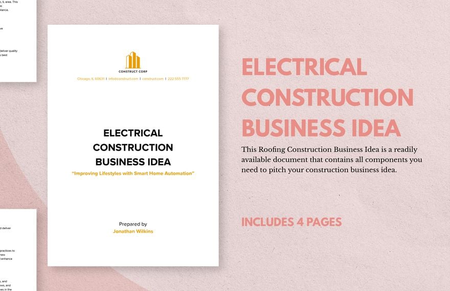 Electrical Construction Business Idea