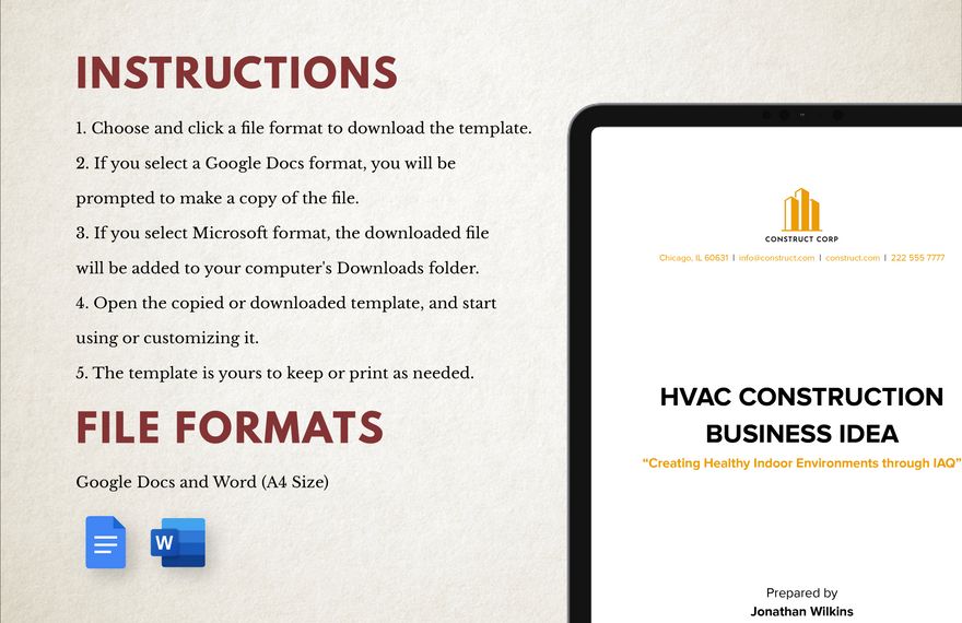 HVAC Construction Business Idea