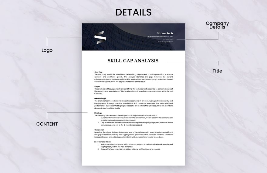 Skill Gap Analysis Template