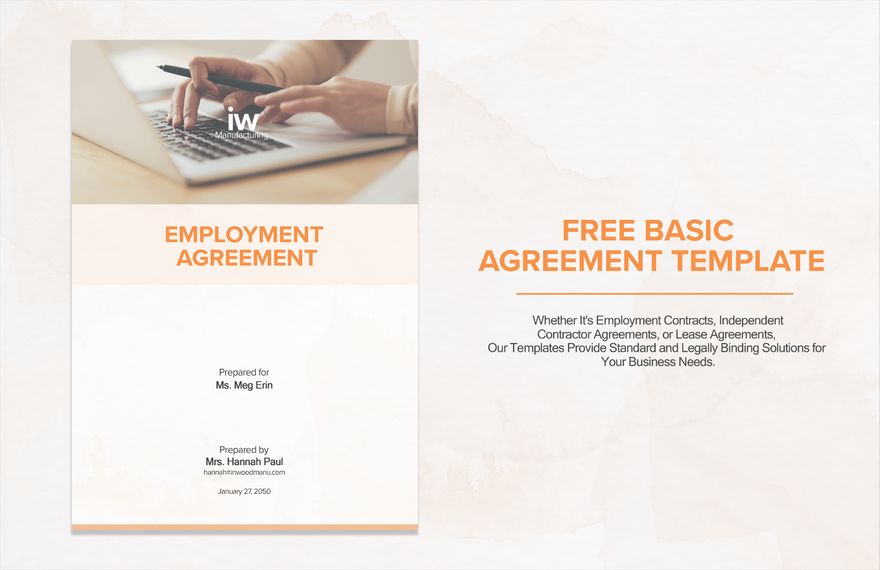 Free Basic Agreement Template