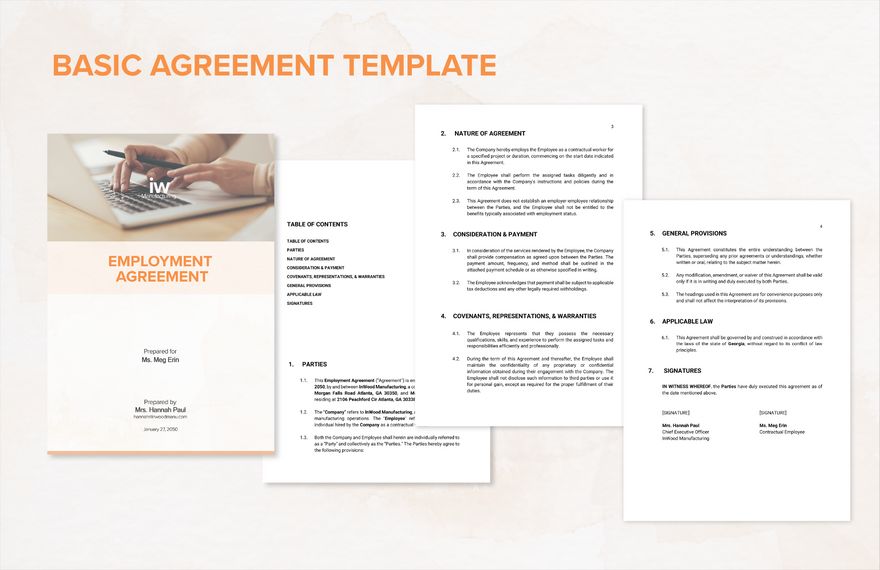 Free Basic Agreement Template - Download in Word, Google Docs ...