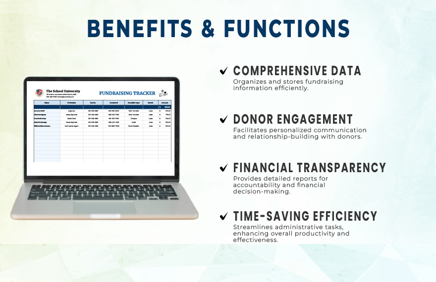 Fundraising Tracker Template