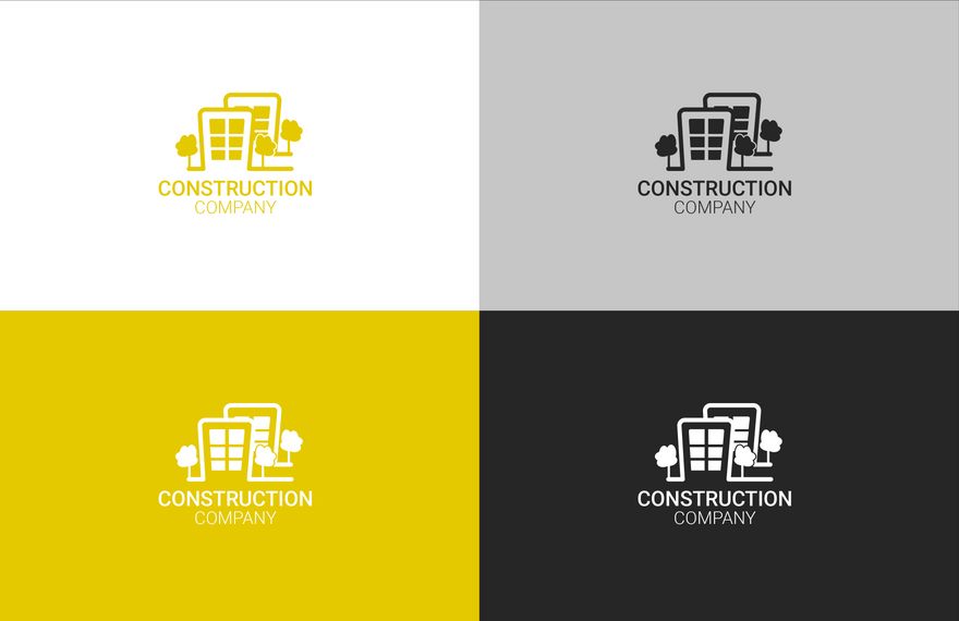 Construction Cartoon Logo