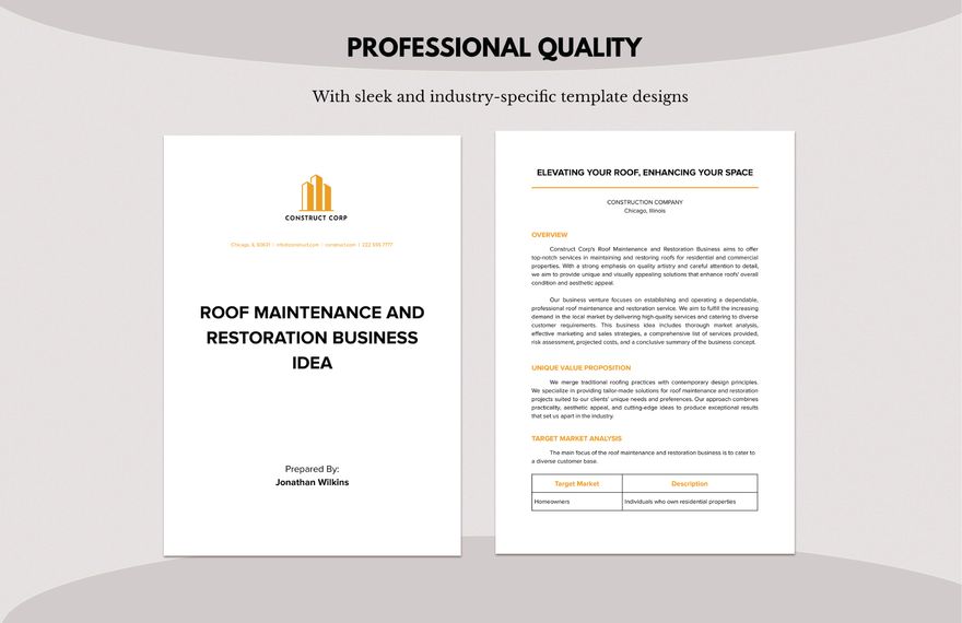 Roof Maintenance and Restoration Business Idea