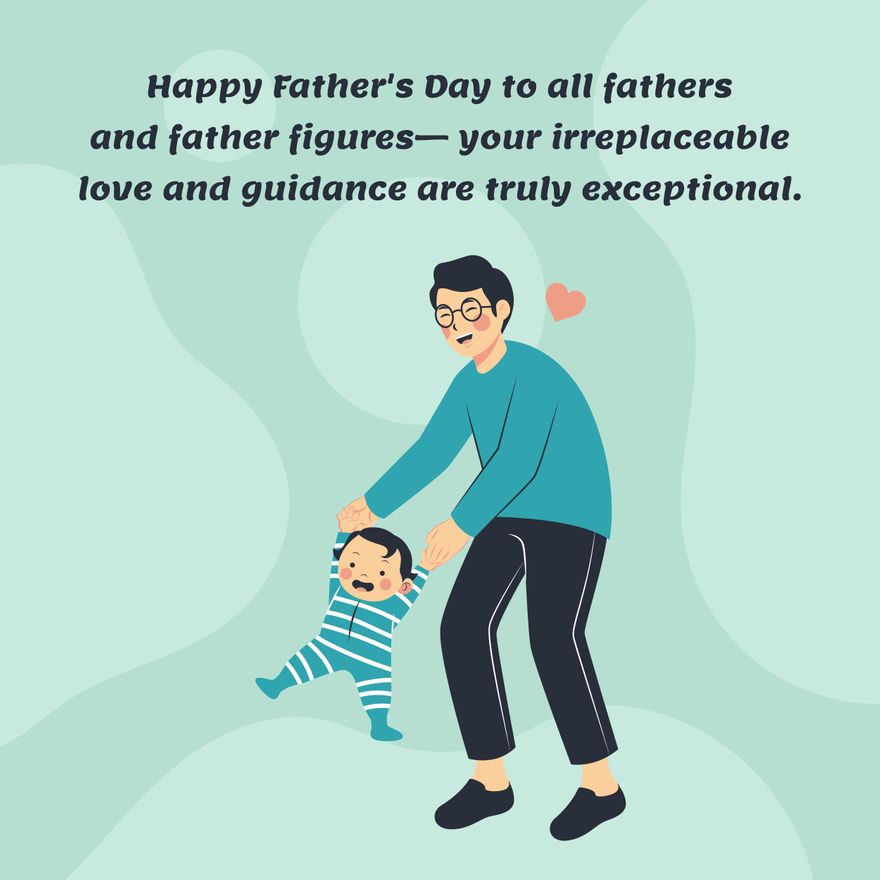 Free Father's Day Linkedin Post - Download in Illustrator, PSD, EPS ...