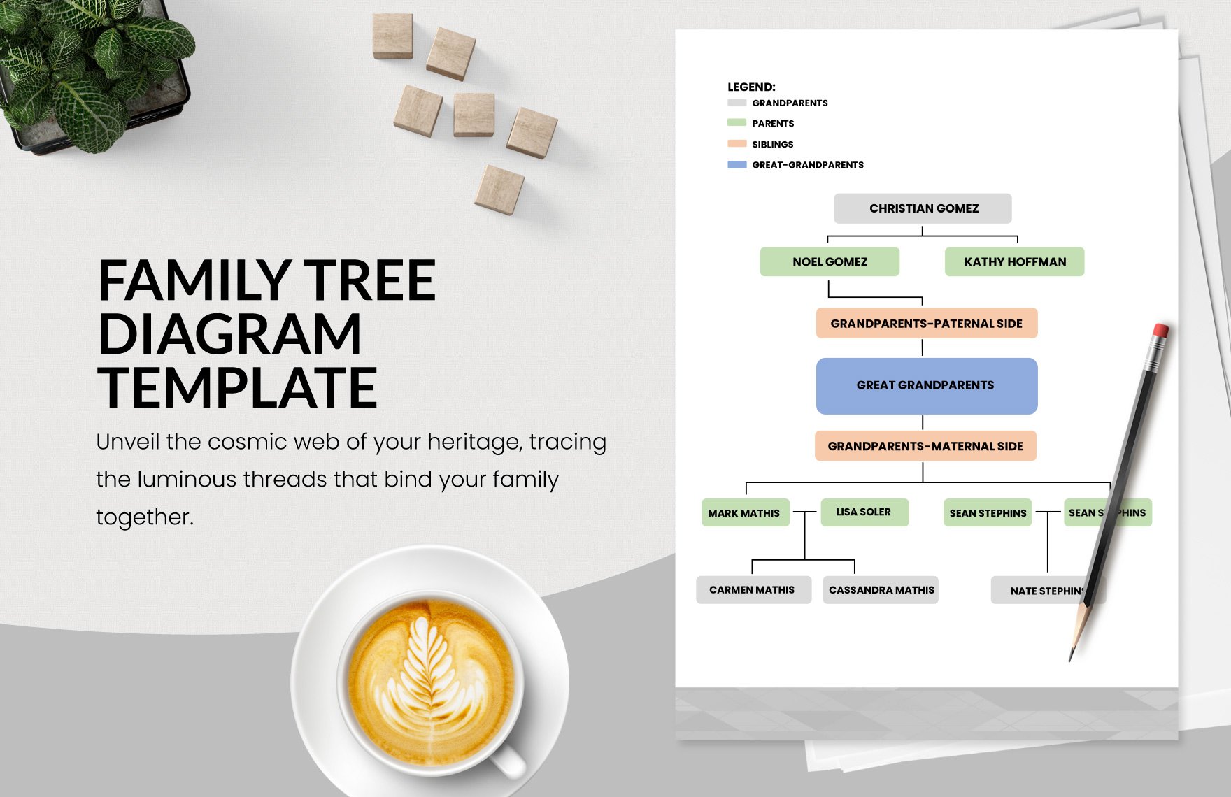 Free Family Tree Diagram Template