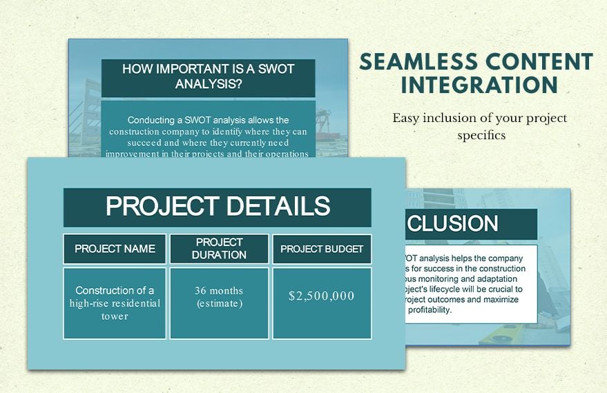 Construction Industry Construction Project Swot Analysis For Construction Company