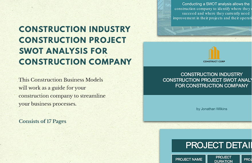 Construction Industry Construction Project Swot Analysis For Construction Company