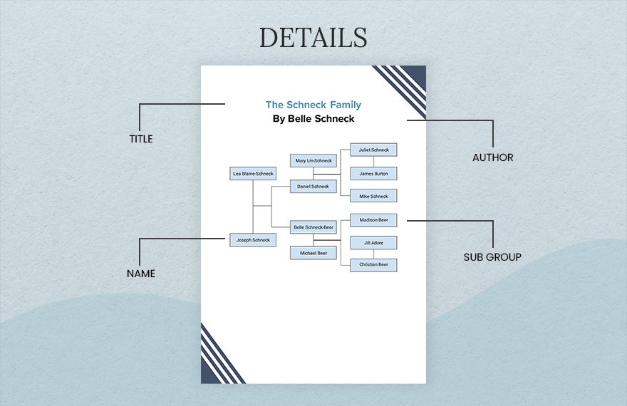 Horizontal Family Tree Template - Word, Google Docs | Template.net