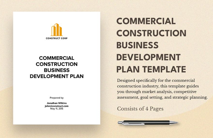 Construction Plan PDF - Templates, Free, Download | Template.net