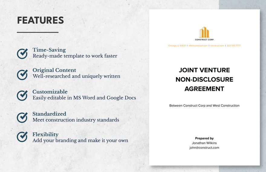 Joint Venture Non-Disclosure Agreement