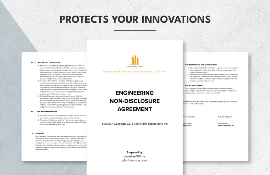 Engineering Non-Disclosure Agreement