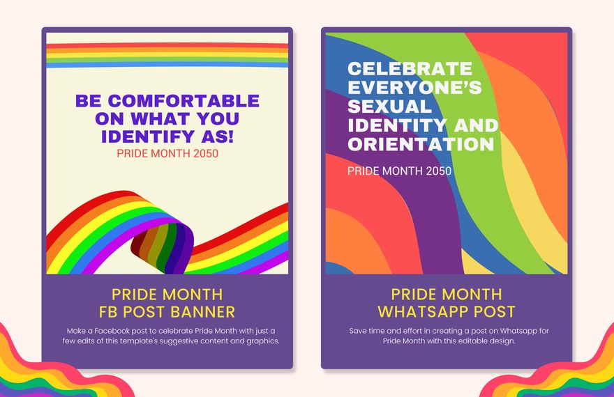 60+ Pride Month Template Bundle