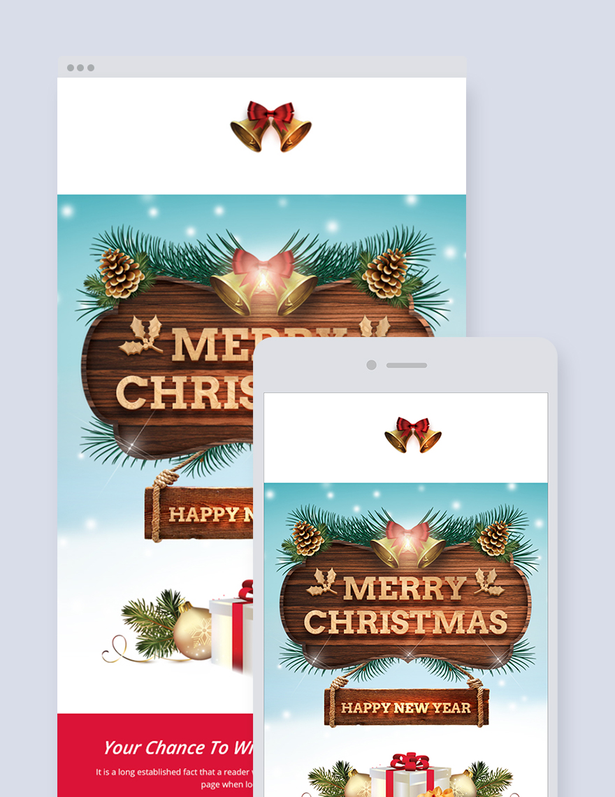 Creative Christmas Email Newsletter Template