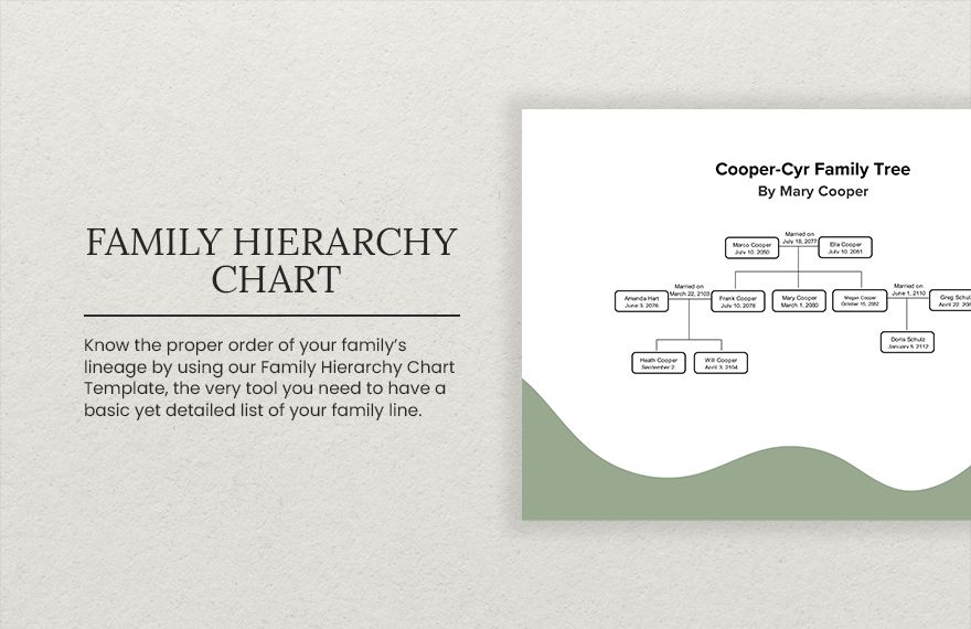 Family Hierarchy Chart Template - Google Docs, Word | Template.net