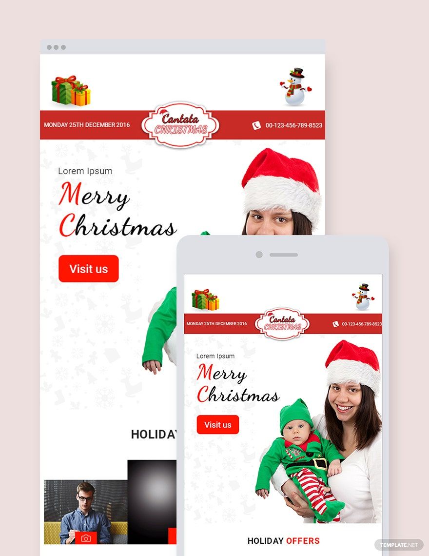 Christmas Holiday Offer Email Newsletter Template