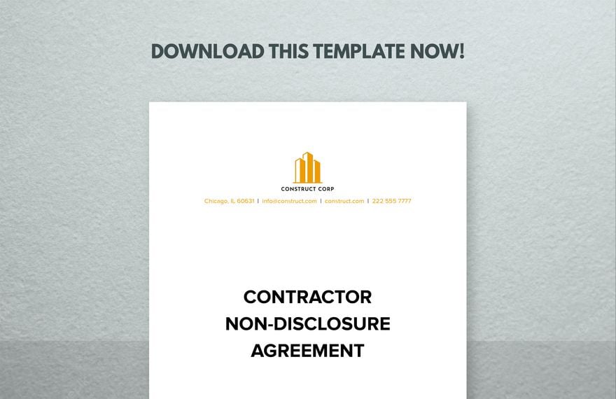 Contractor Non-Disclosure Agreement