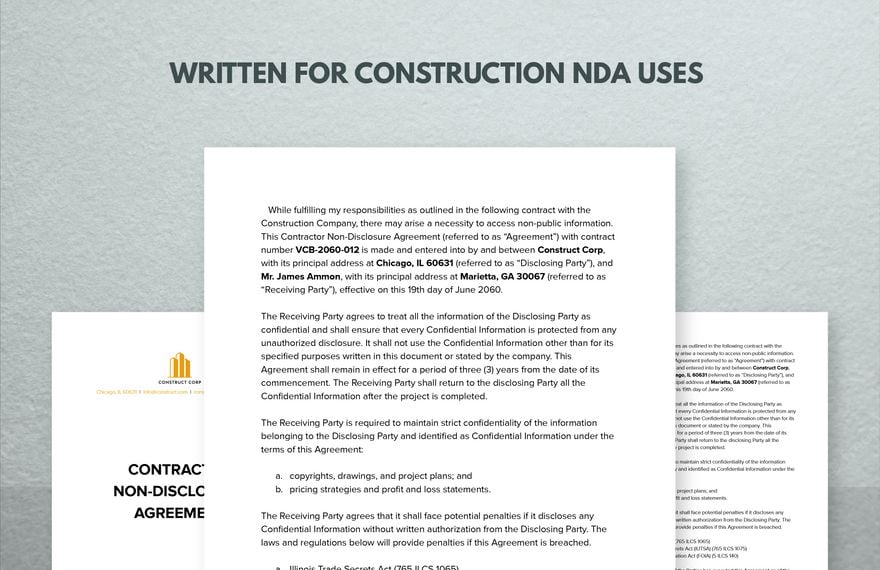 Contractor Non-Disclosure Agreement