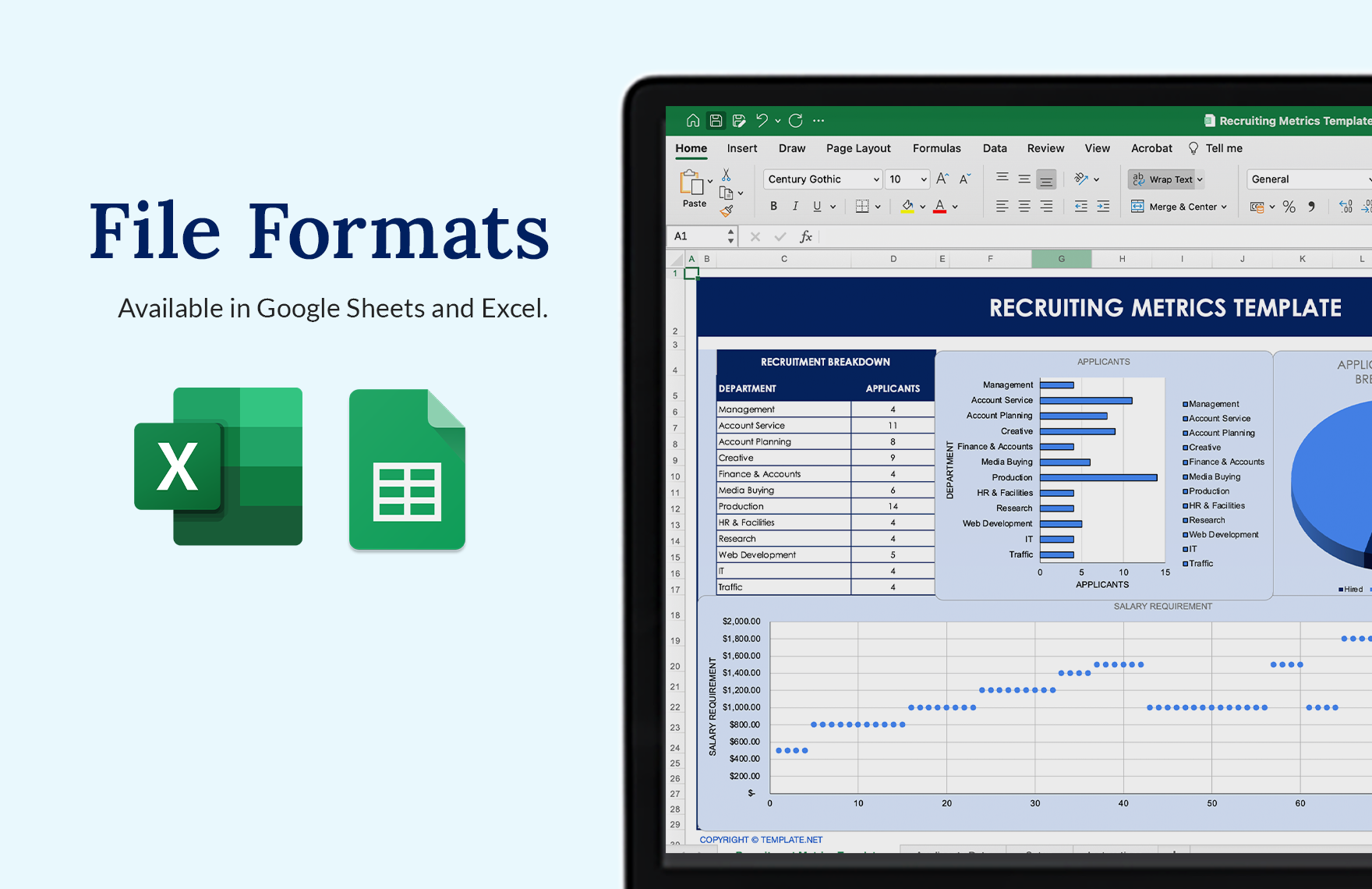 Recruiting Metrics Template - Download In Excel, Google Sheets ...