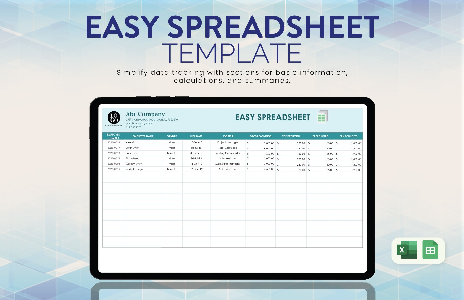 Easy Spreadsheet