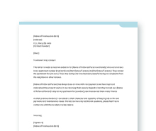 Editable Reference Letter