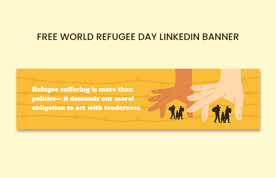 World Refugee Day Linkedin Banner