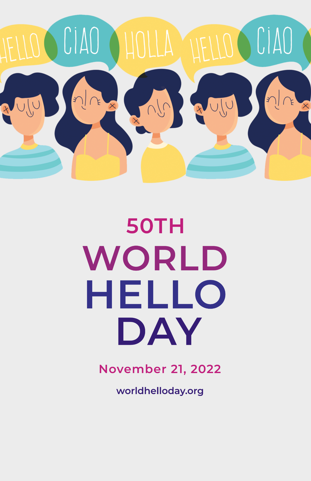 World Hello Day Poster