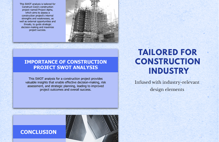 SWOT Analysis for Construction Project