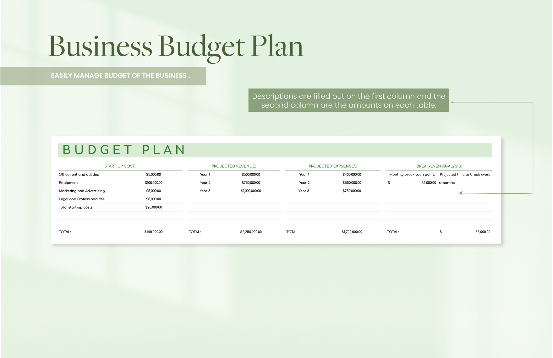 Business Plan Spreadsheet Template Download In Excel Google Sheets Template Net