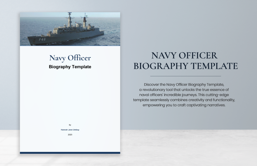 Free Navy Officer Biography Template