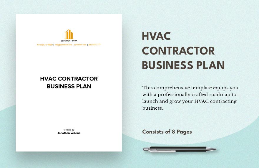 HVAC Contractor Business Plan Template