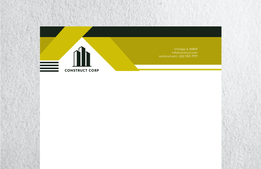 Roofing Construction Letterhead Template