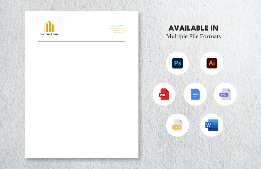 Electrical Construction Letterhead Template Download in Word, PDF