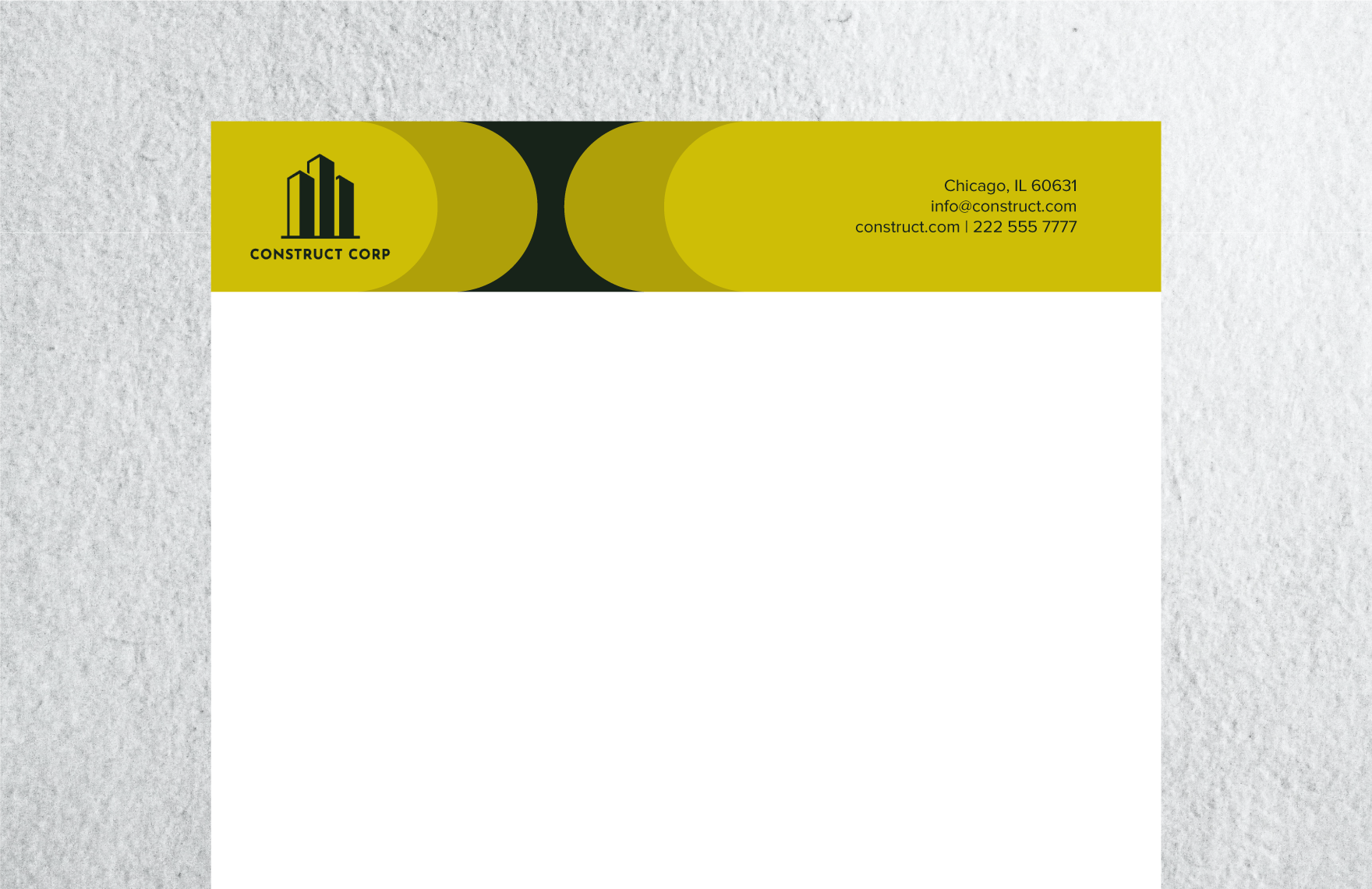 Cleaning Construction Letterhead Template