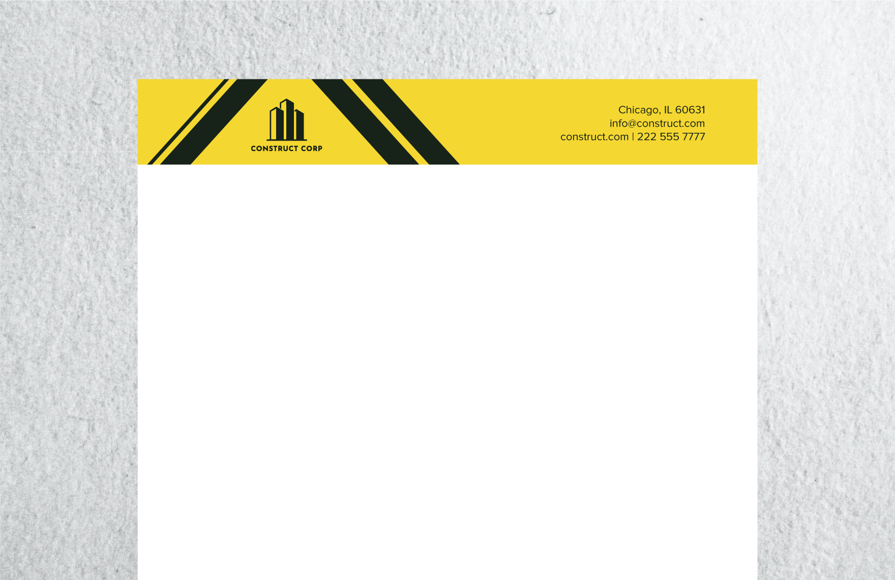 Free Remodelling Construction Letterhead Template