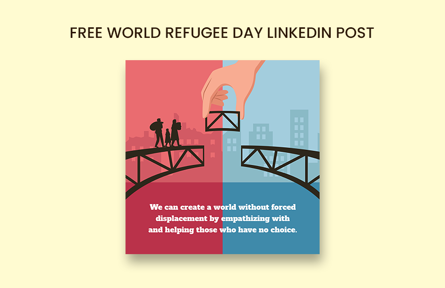 World Refugee Day Linkedin Post
