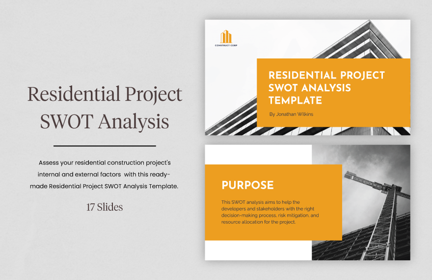 Residential Project SWOT Analysis Template