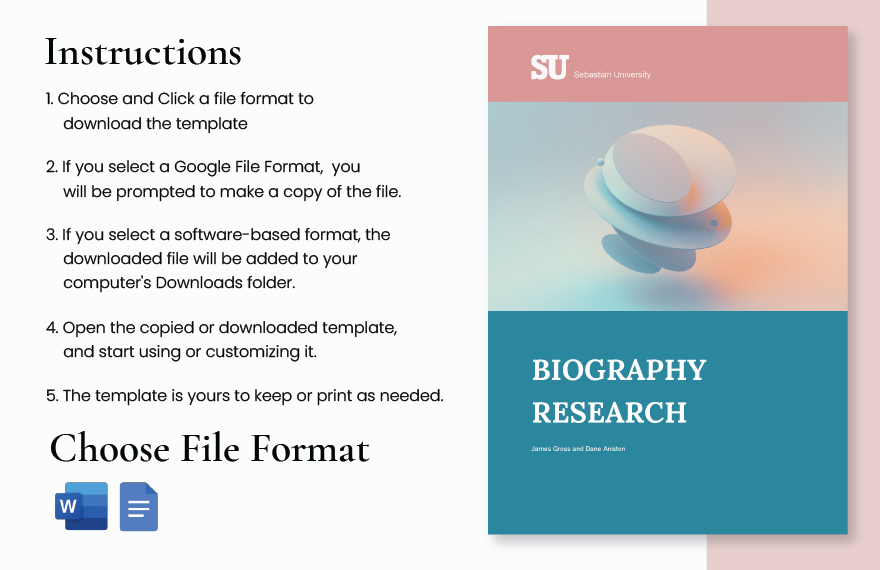 Biography Research Template